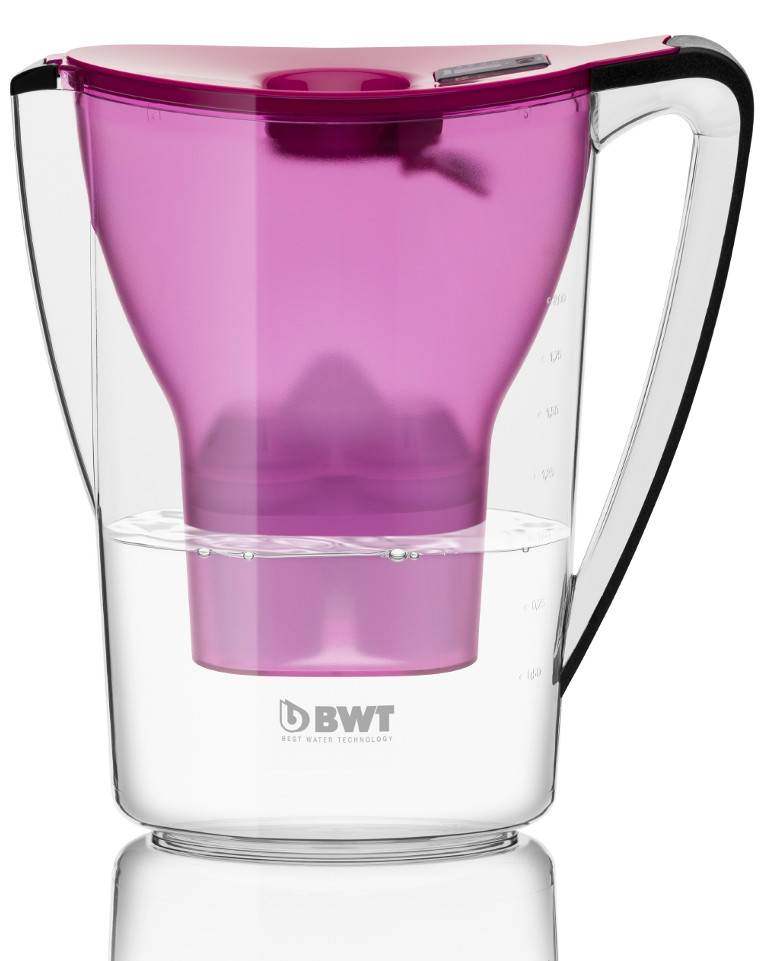 Filter jug Penguin 2.7l aubergine with Magnesium Mineralized Water Filter jug Penguin 2.7l aubergine with Magnesium Mineralized Water