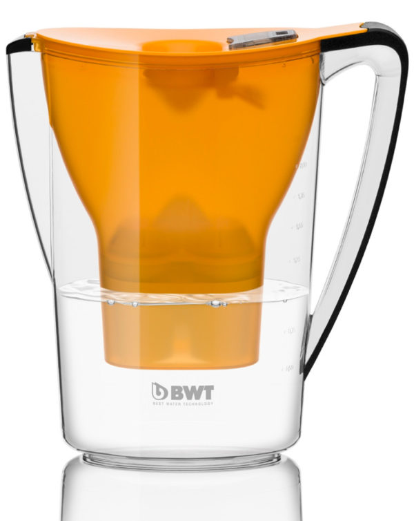 Water filter jug Penguin 2.7 litres orange with Magnesium Mineralized Water