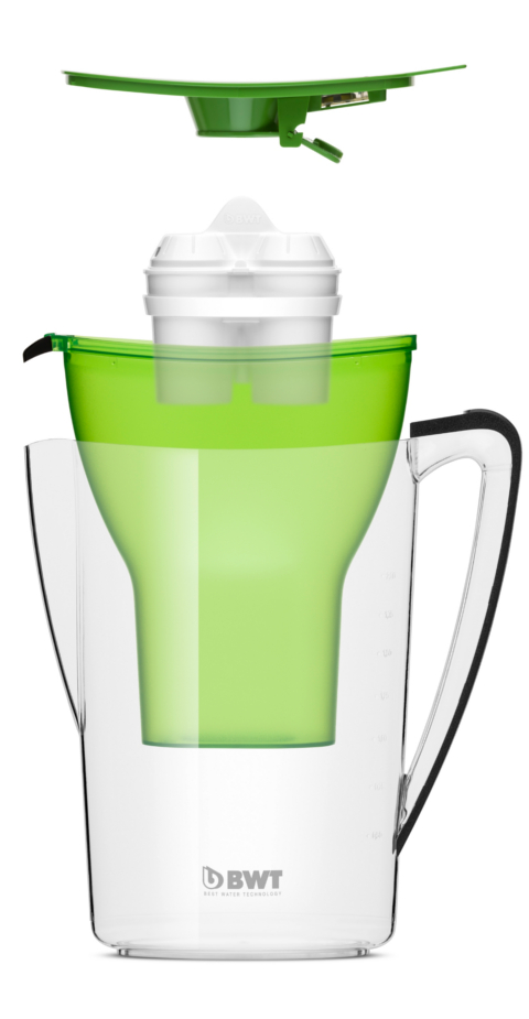 Water table filter jug Penguin 2.7 litres green