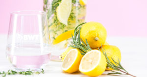 Lemon and Thyme Infused Water made with Magnesium Mineralized Water