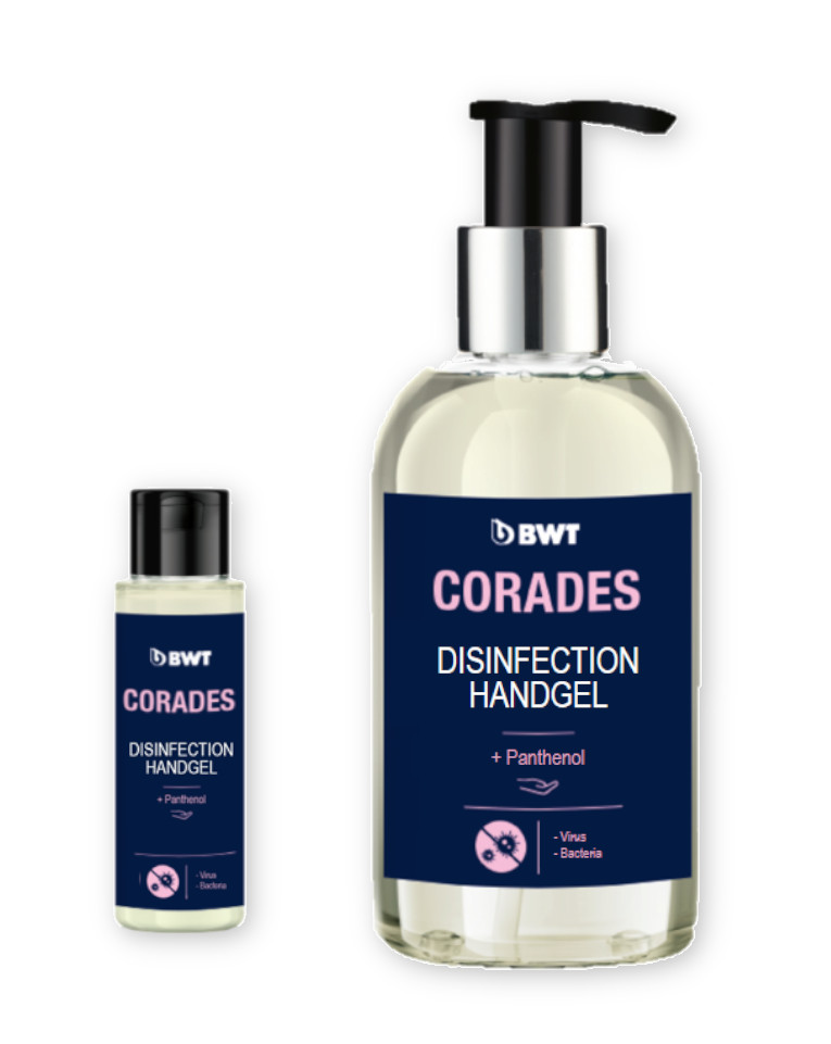 BWT Corades disinfection hand gel BWT Corades sanitizer gel