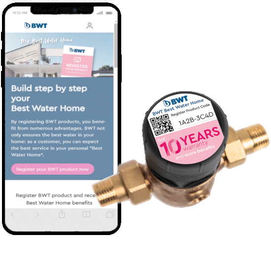10 years warranty on D1 eco pressure reducing valve