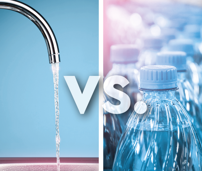 Tap water vs single-use plastic bottles