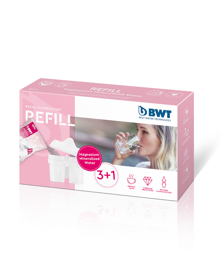 BWT Magnesium Mineralized Water Reusable Water Filter Cartridge & 3X Refills 814544-A 814544-A Magnesium Mineralized Water Reusable Water Filter Cartridge & 3X Refills