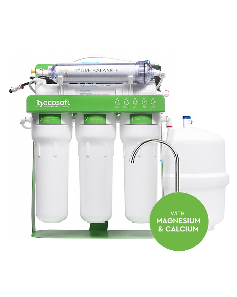 BWT Ecosoft P'URE Balance 6-Stage Reverse Osmosis System with magnesium & calcium BWT Ecosoft P'URE Balance 6-Stage Reverse Osmosis System with magnesium & calcium