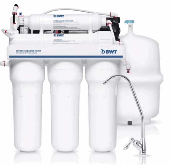 Reverse Osmosis with pump graphic